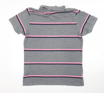 Primark Mens Grey Striped   Button-Up Size L