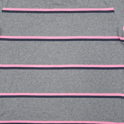 Primark Mens Grey Striped   Button-Up Size L