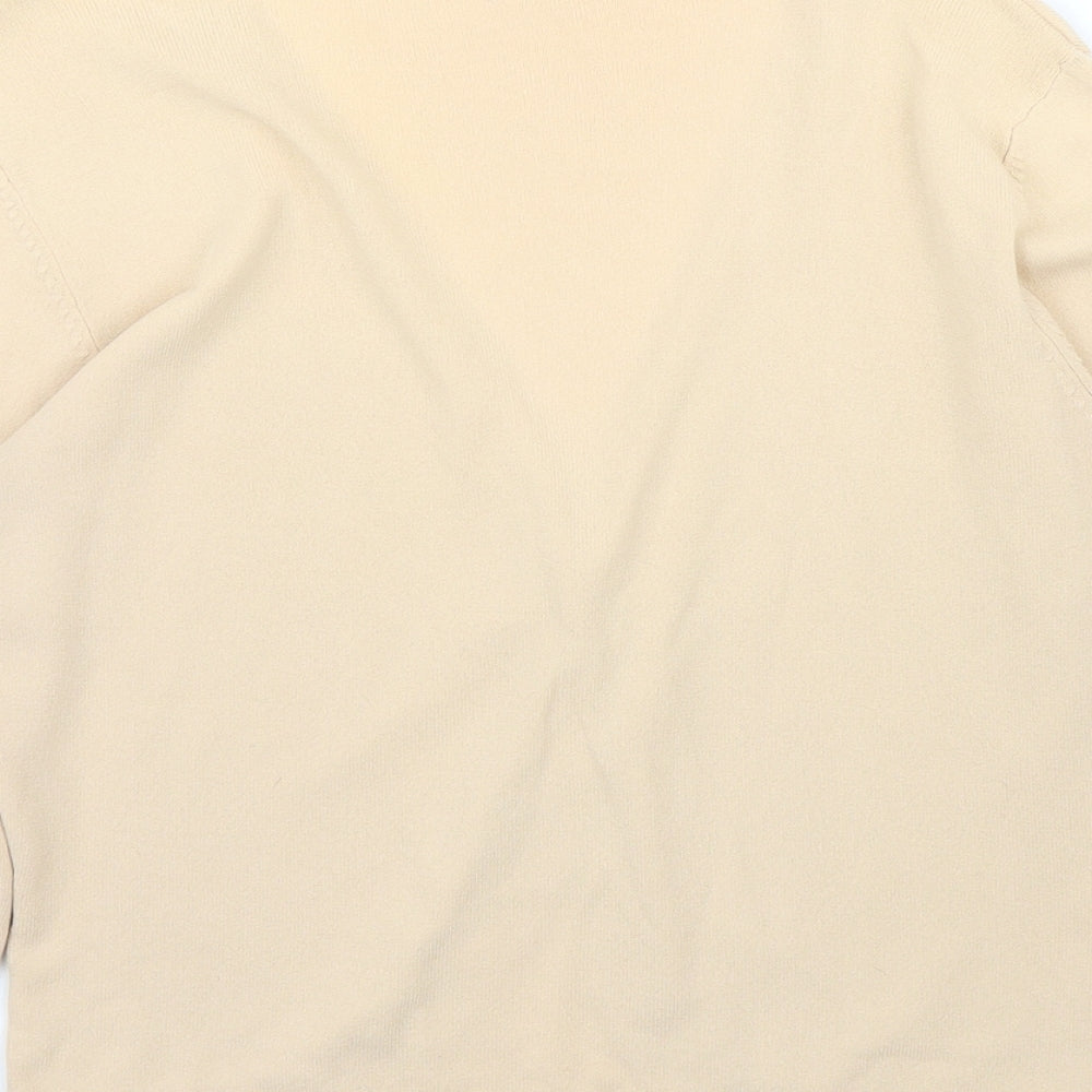 Womens UK Size M Preworn Beige Cardigan Jumper