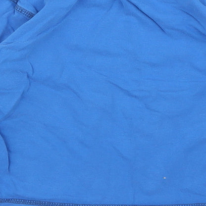 M&S Boys Blue Striped  Basic T-Shirt Size 3 Years