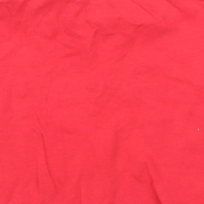 Preworn Boys Red   Basic T-Shirt Size 12-18 Months