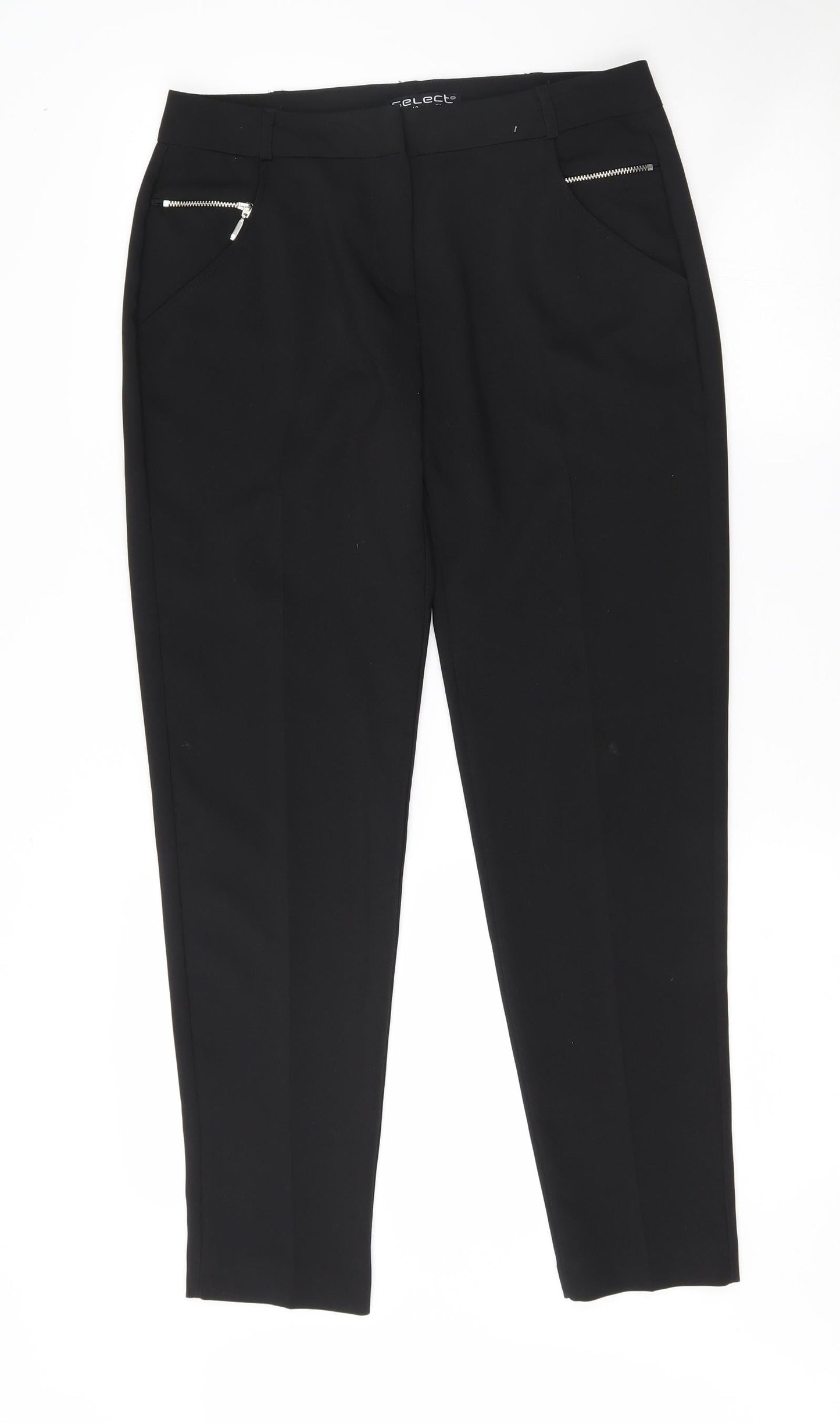 Womens UK Size 10 Select Regular Fit  Black Trousers