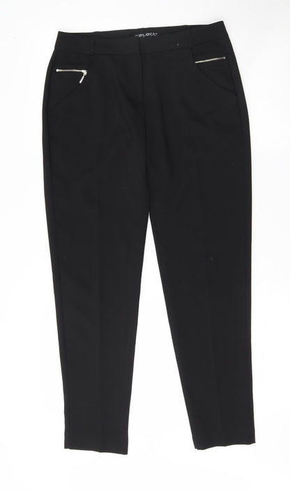 Womens UK Size 10 Select Regular Fit  Black Trousers