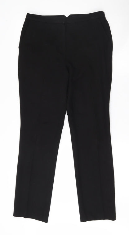 Womens UK Size 8 Matalan Regular Fit  Black Trousers