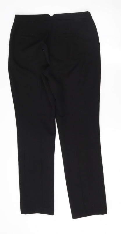 Womens UK Size 8 Matalan Regular Fit  Black Trousers