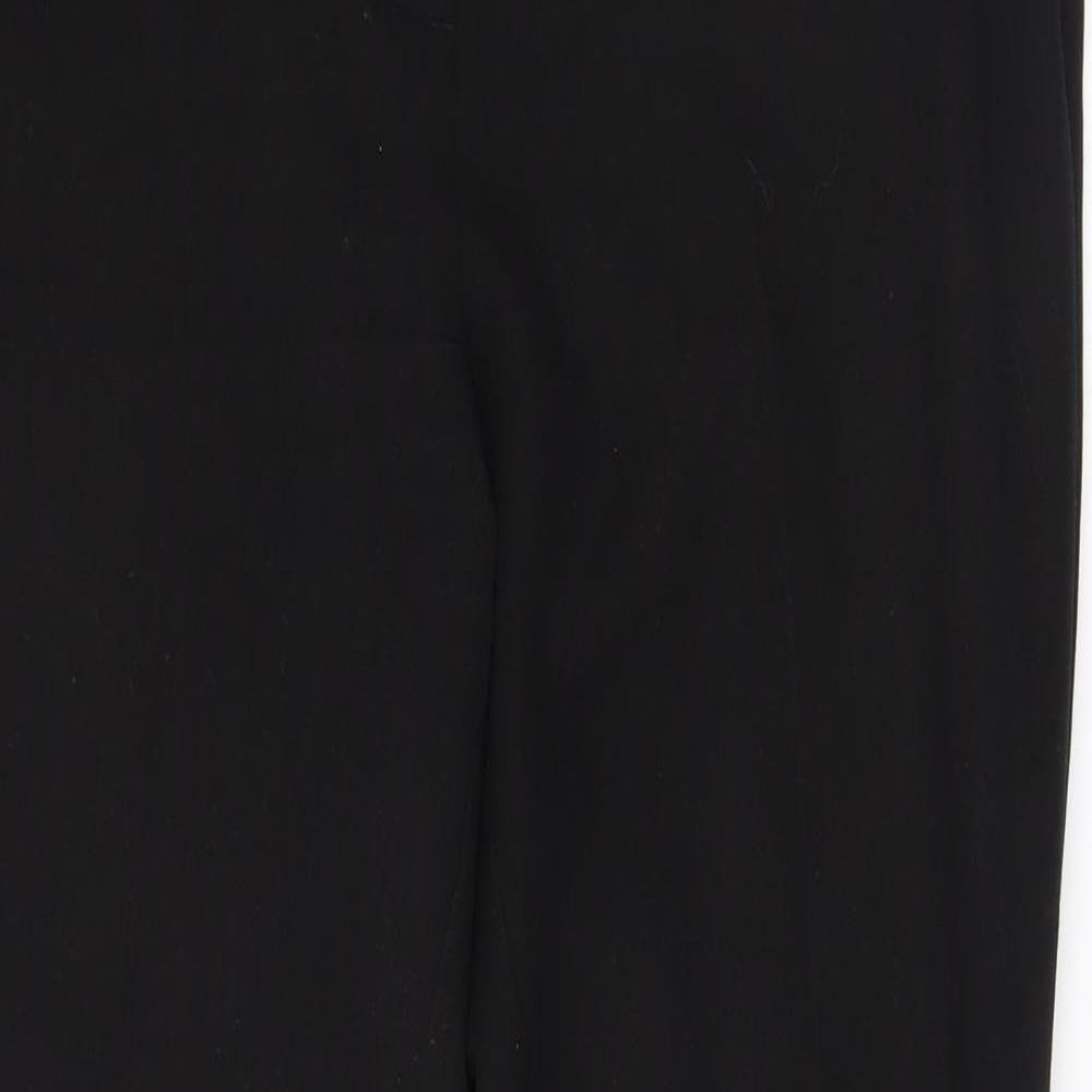 Womens UK Size 8 Matalan Regular Fit  Black Trousers