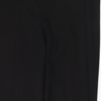 Womens UK Size 8 Matalan Regular Fit  Black Trousers