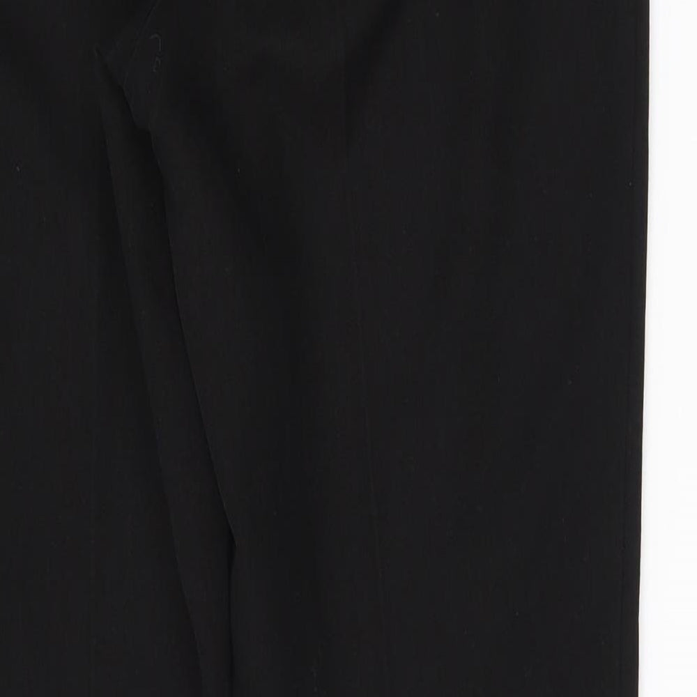 Womens UK Size 8 Matalan Regular Fit  Black Trousers