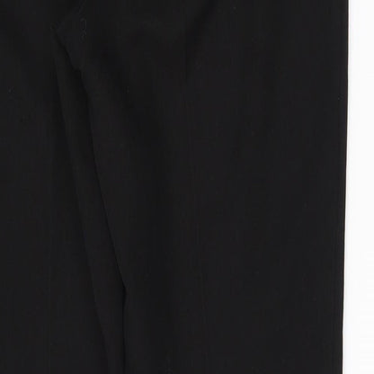 Womens UK Size 8 Matalan Regular Fit  Black Trousers