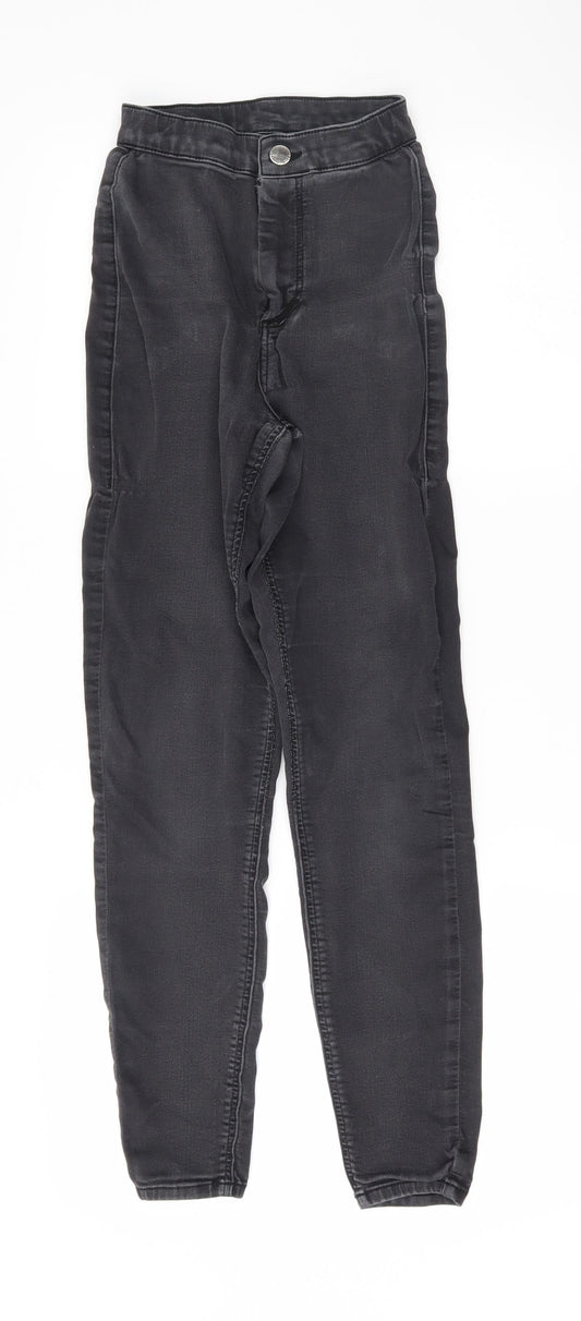 Topshop Womens Black   Skinny Jeans Size 25 L30 in