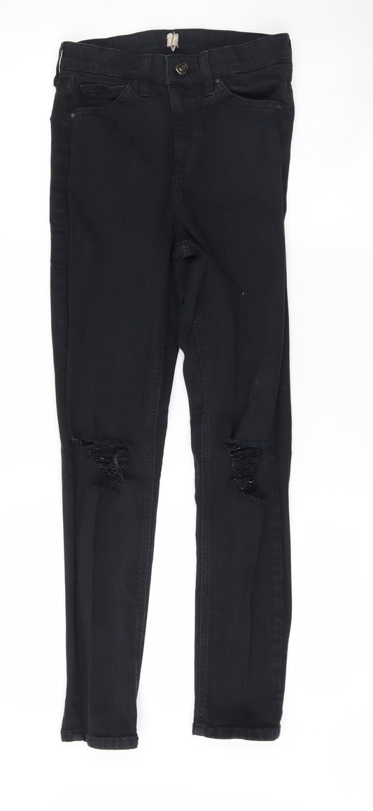 Topshop Womens Black   Skinny Jeans Size 26 L30 in