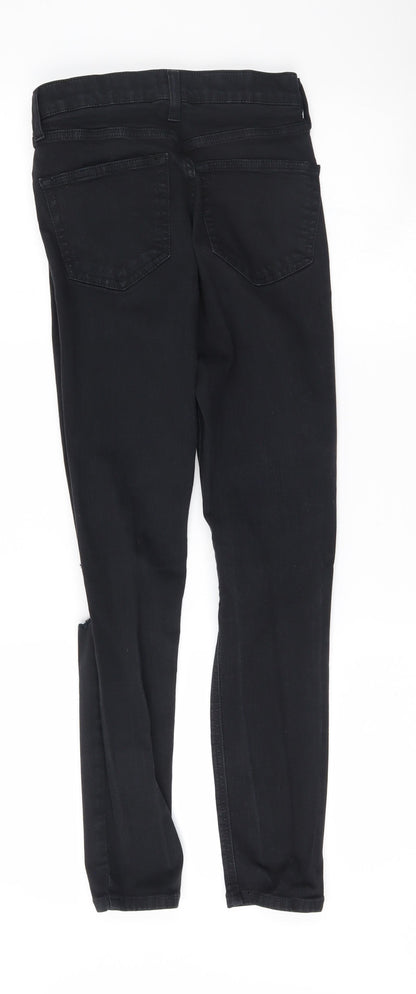 Topshop Womens Black   Skinny Jeans Size 26 L30 in