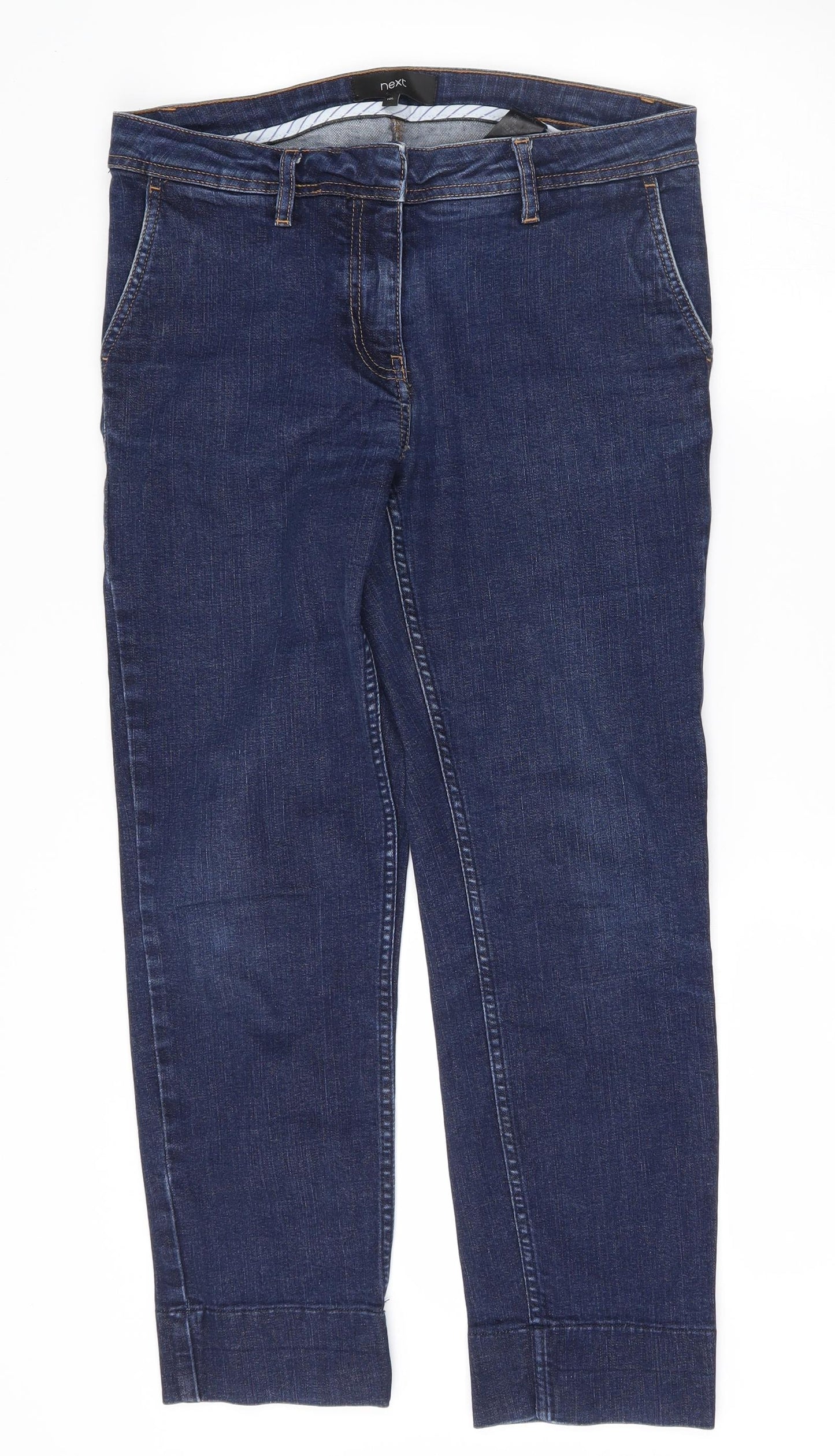 NEXT Womens Black   Straight Jeans Size 10 L26.5 in