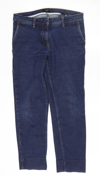 NEXT Womens Black   Straight Jeans Size 10 L26.5 in