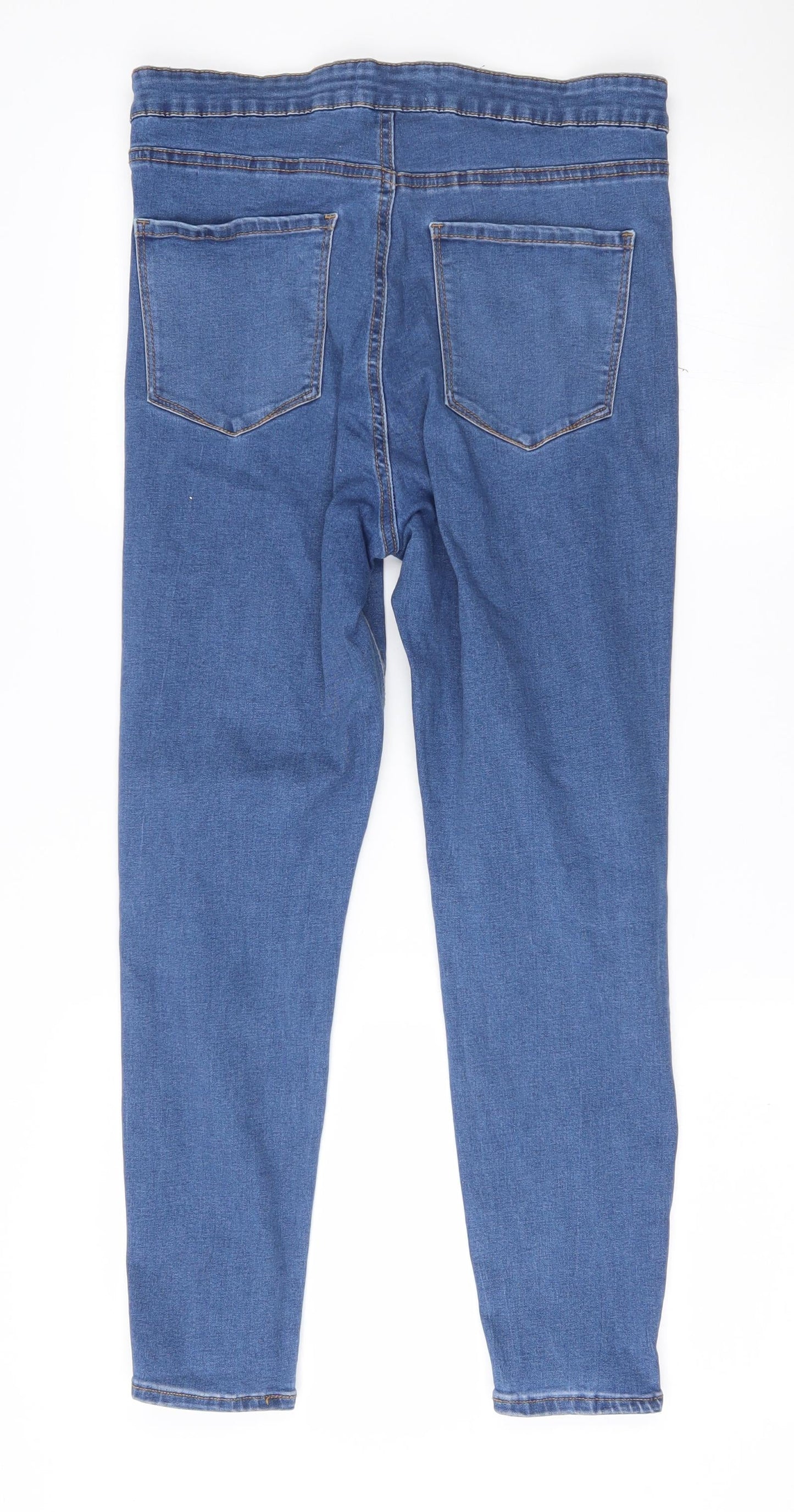 Denim & Co. Womens Blue   Skinny Jeans Size 14 L24.5 in