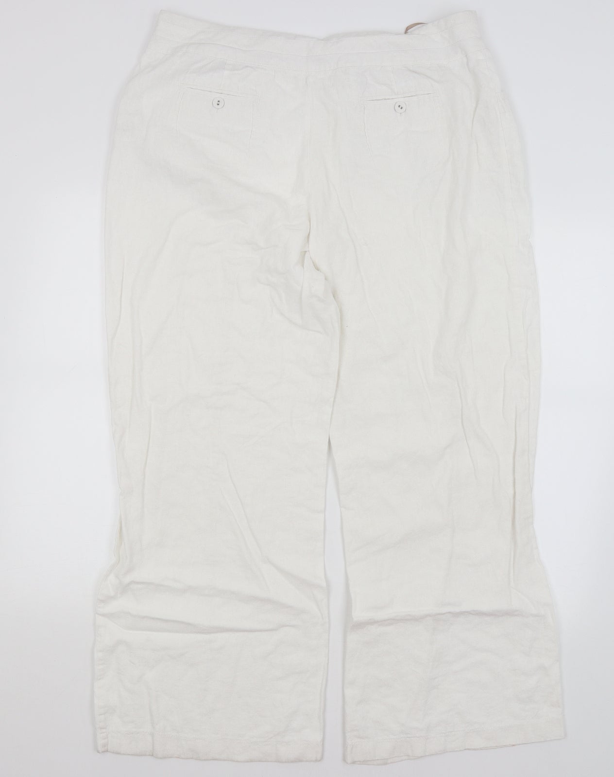 Soon Womens White   Trousers  Size 18 L28.5 in