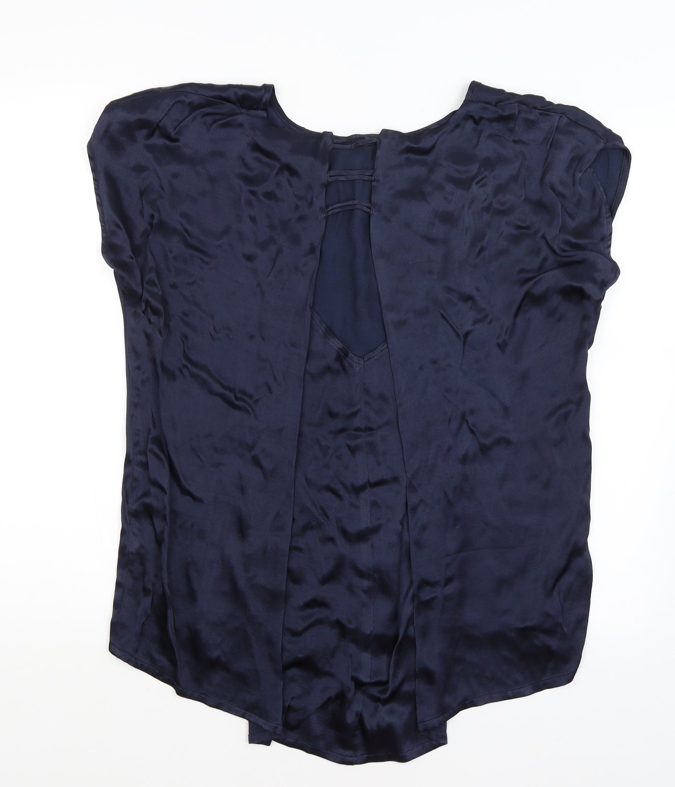 One Two Womens Blue   Basic T-Shirt Size 14