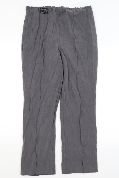 Womens UK Size 12 Vida Vi Regular Fit  Grey Trousers