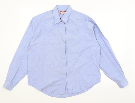 Antica Camiceria Mens Blue    Button-Up Size L