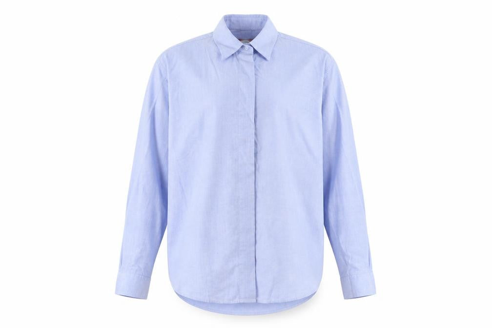 Mens UK Size L Antica Camiceria Blue  Button-Up Long Sleeve Casual Shirt
