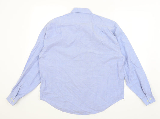 Antica Camiceria Mens Blue    Button-Up Size L