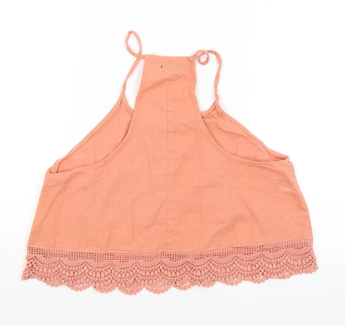 Boohoo Womens Orange   Cropped Tank Size 14