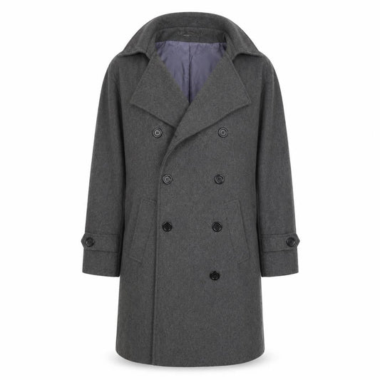 1990 Womens Grey   Overcoat Coat Size M