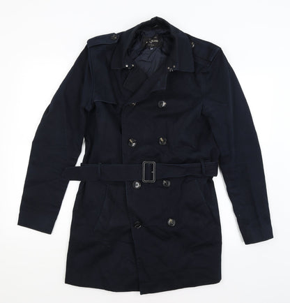 Womens UK Size S River Island Blue Overcoat