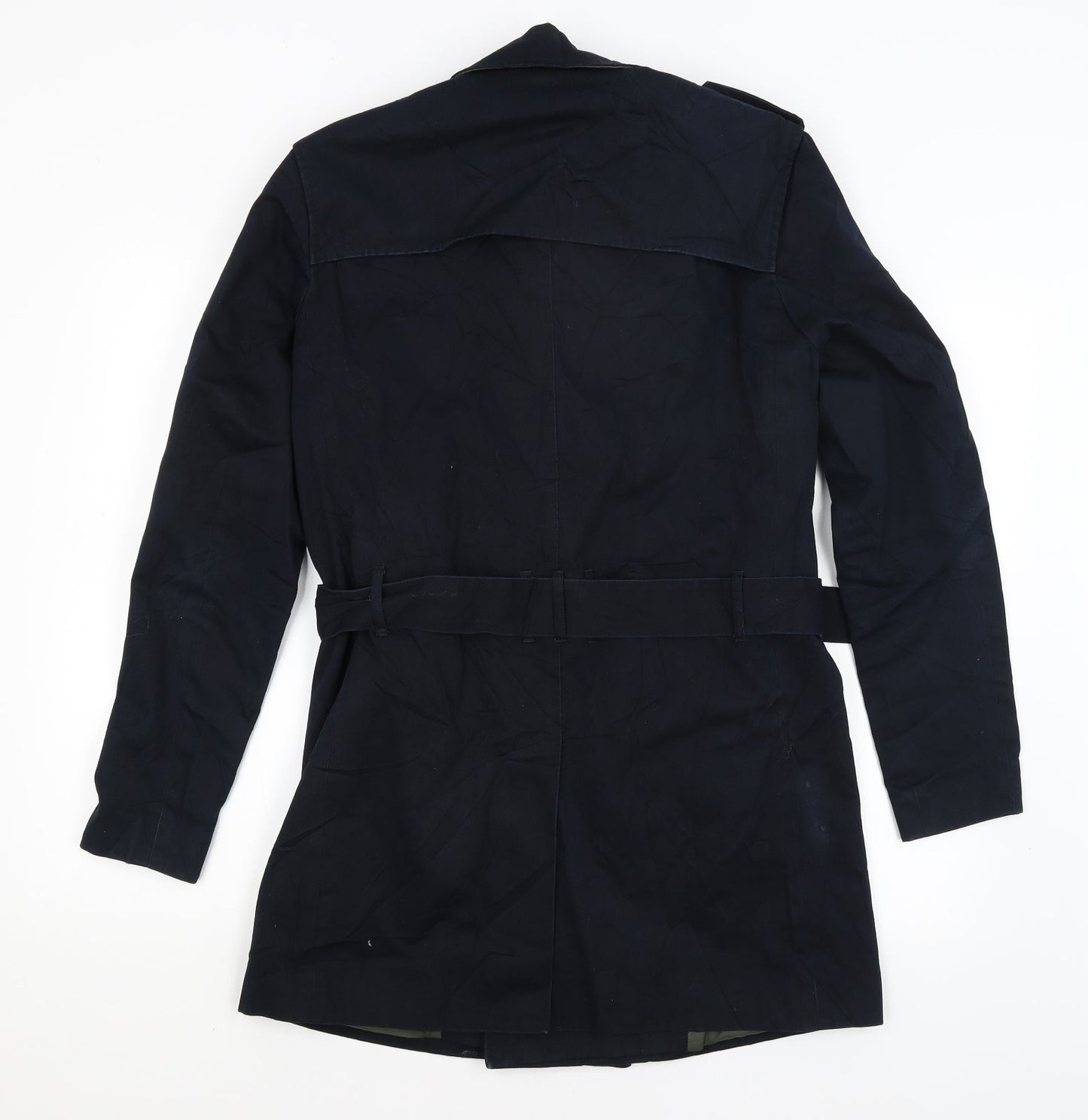 Womens UK Size S River Island Blue Overcoat