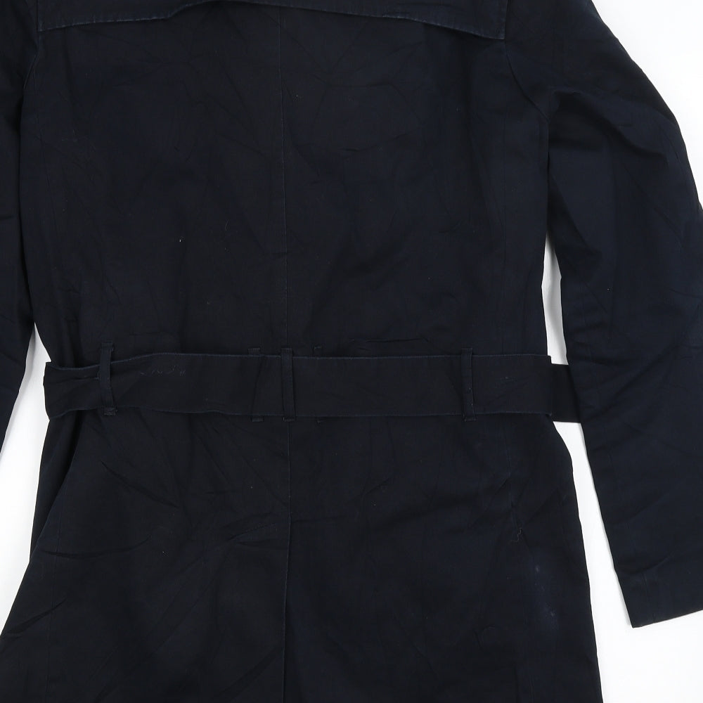 Womens UK Size S River Island Blue Overcoat