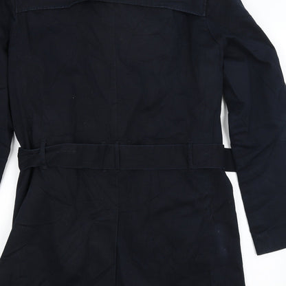Womens UK Size S River Island Blue Overcoat