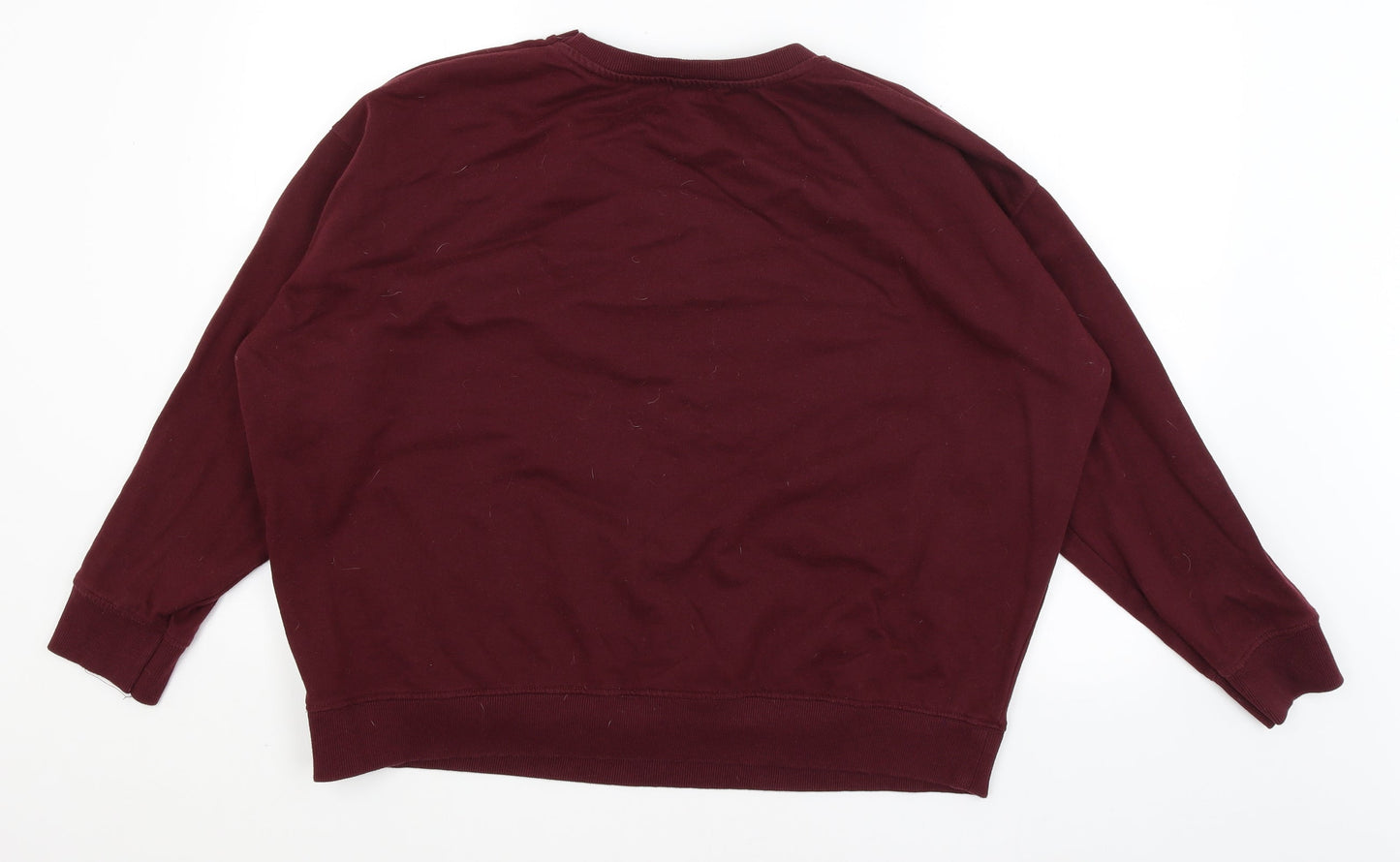 Womens UK Size L New Look Red Pullover Jumper
