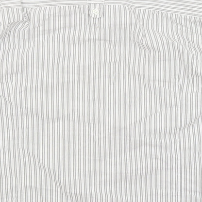 Mens UK Size XL Preworn Grey  Button-Up Long Sleeve Casual Shirt