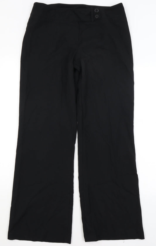 Womens UK Size 14 Dorothy Perkins Regular Fit  Black Trousers