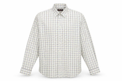 Mens UK Size L Kirkland White  Button-Up Long Sleeve Casual Shirt