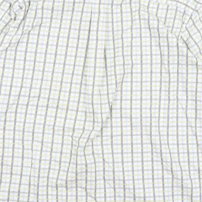 Mens UK Size L Kirkland White  Button-Up Long Sleeve Casual Shirt