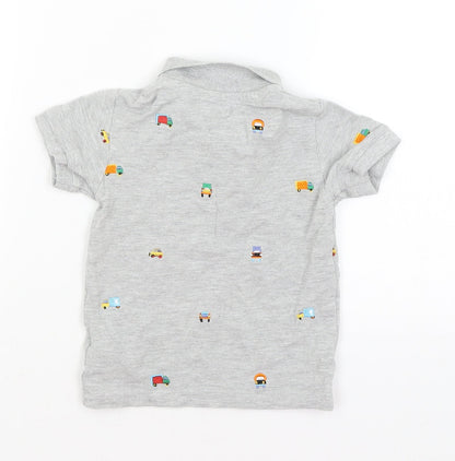 NEXT Baby Grey   Basic Polo Size 18-24 Months  - Trucks