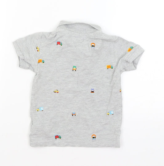 NEXT Baby Grey   Basic Polo Size 18-24 Months  - Trucks