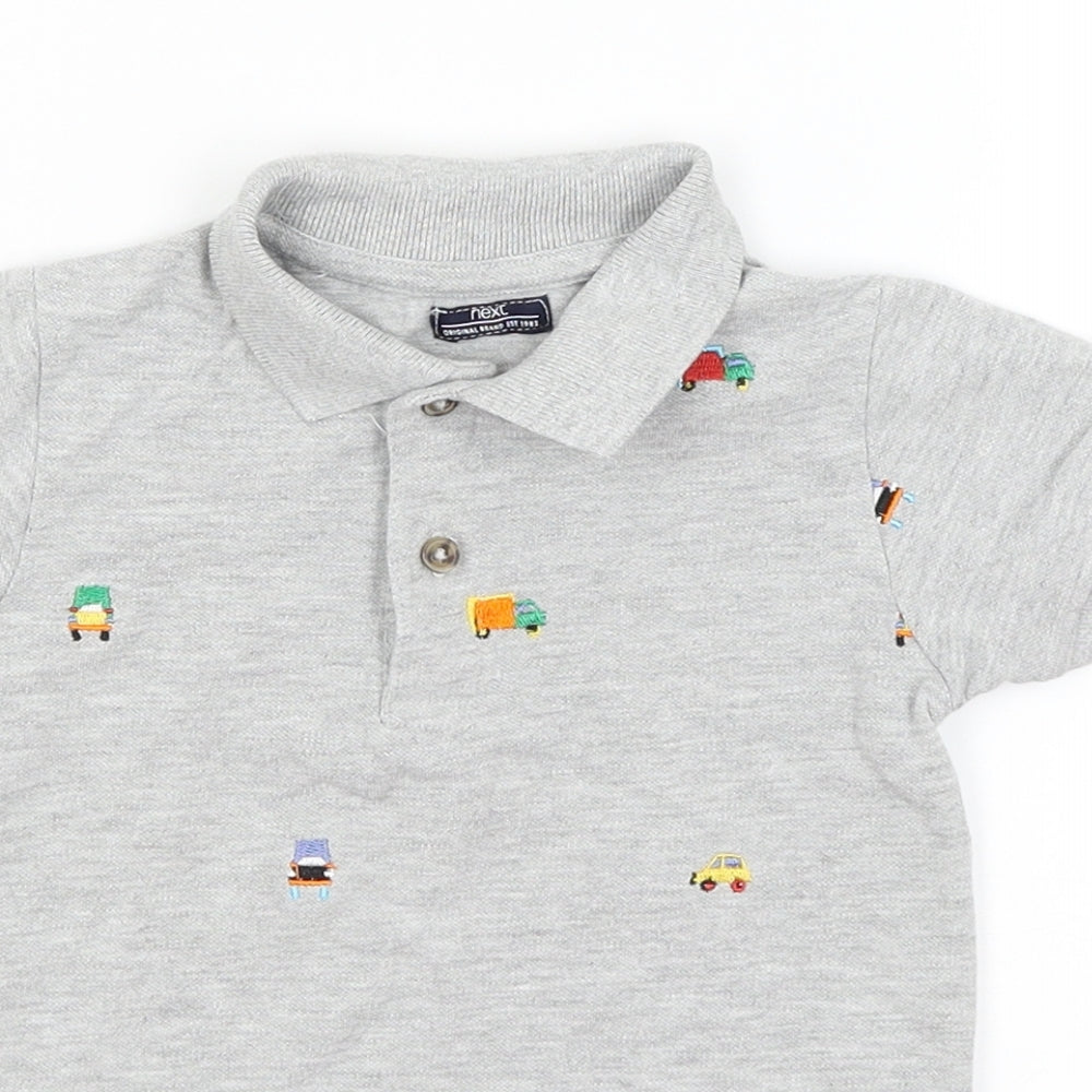 NEXT Baby Grey   Basic Polo Size 18-24 Months  - Trucks
