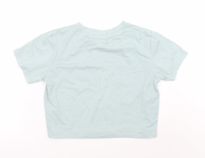 ROMWE Womens Blue   Cropped T-Shirt Size M