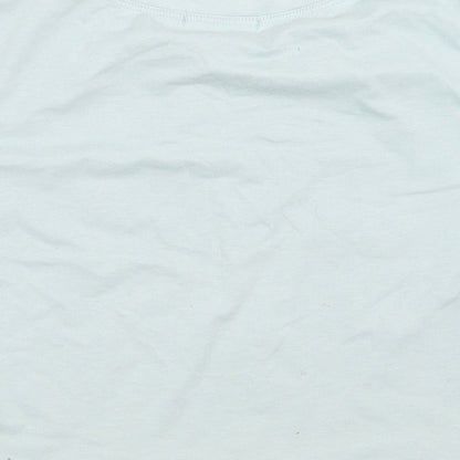 ROMWE Womens Blue   Cropped T-Shirt Size M
