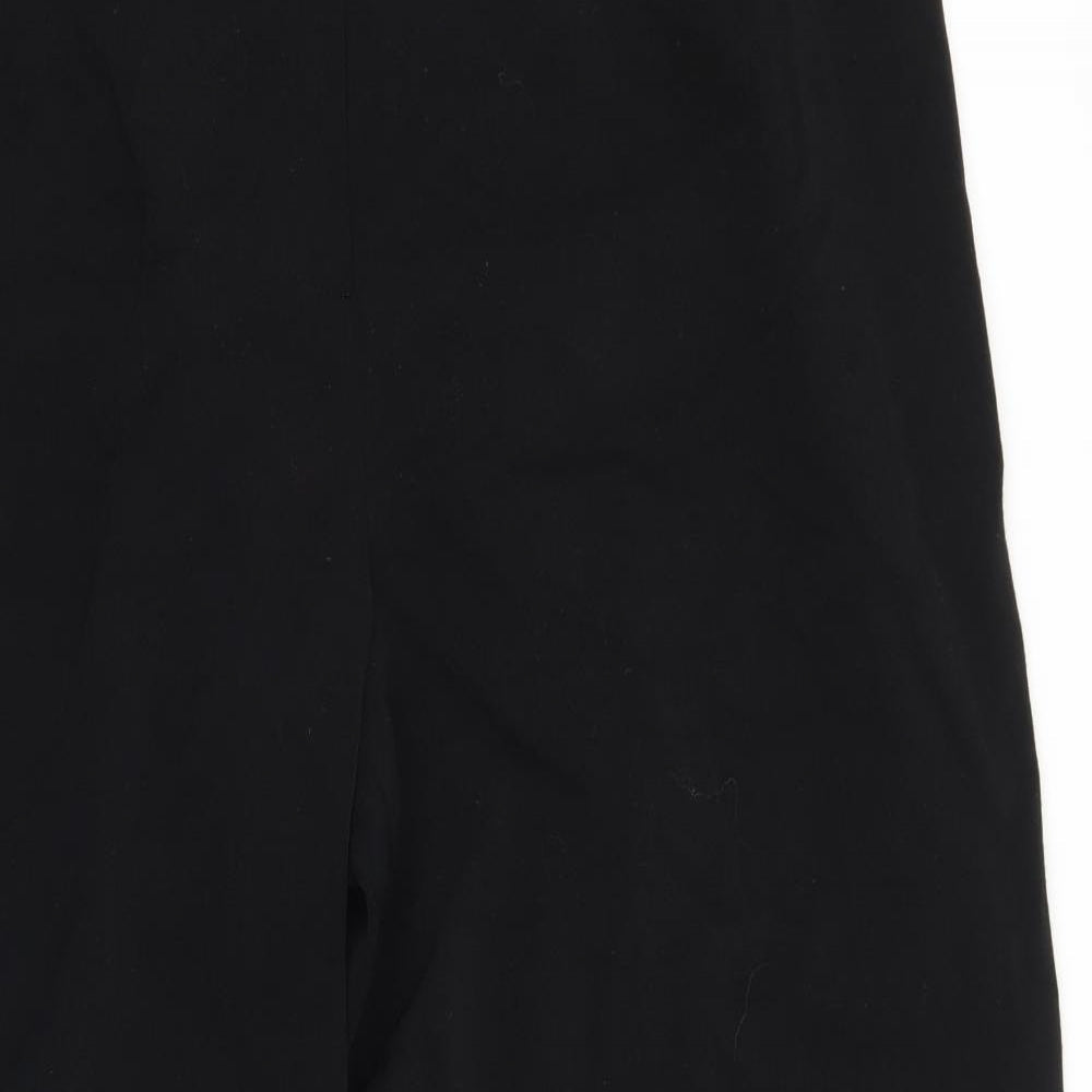 Womens UK Size 34 Preworn Regular Fit  Black Trousers