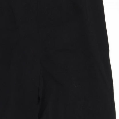 Womens UK Size 34 Preworn Regular Fit  Black Trousers