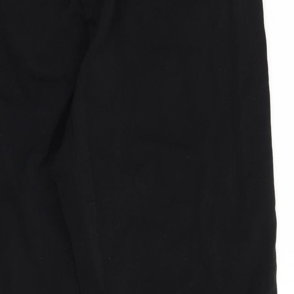 Womens UK Size 34 Preworn Regular Fit  Black Trousers