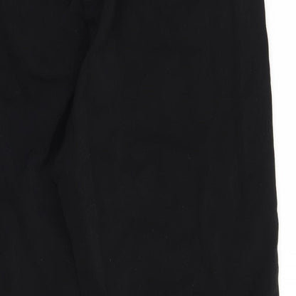 Womens UK Size 34 Preworn Regular Fit  Black Trousers