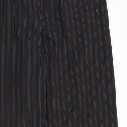 George Womens Black Striped  Trousers  Size 14 L30 in