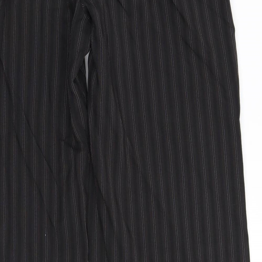 George Womens Black Striped  Trousers  Size 14 L30 in