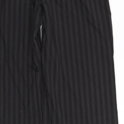 George Womens Black Striped  Trousers  Size 14 L30 in