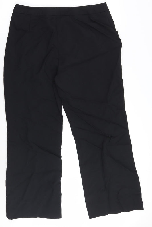 Russums Womens Black   Trousers  Size 16 L26 in