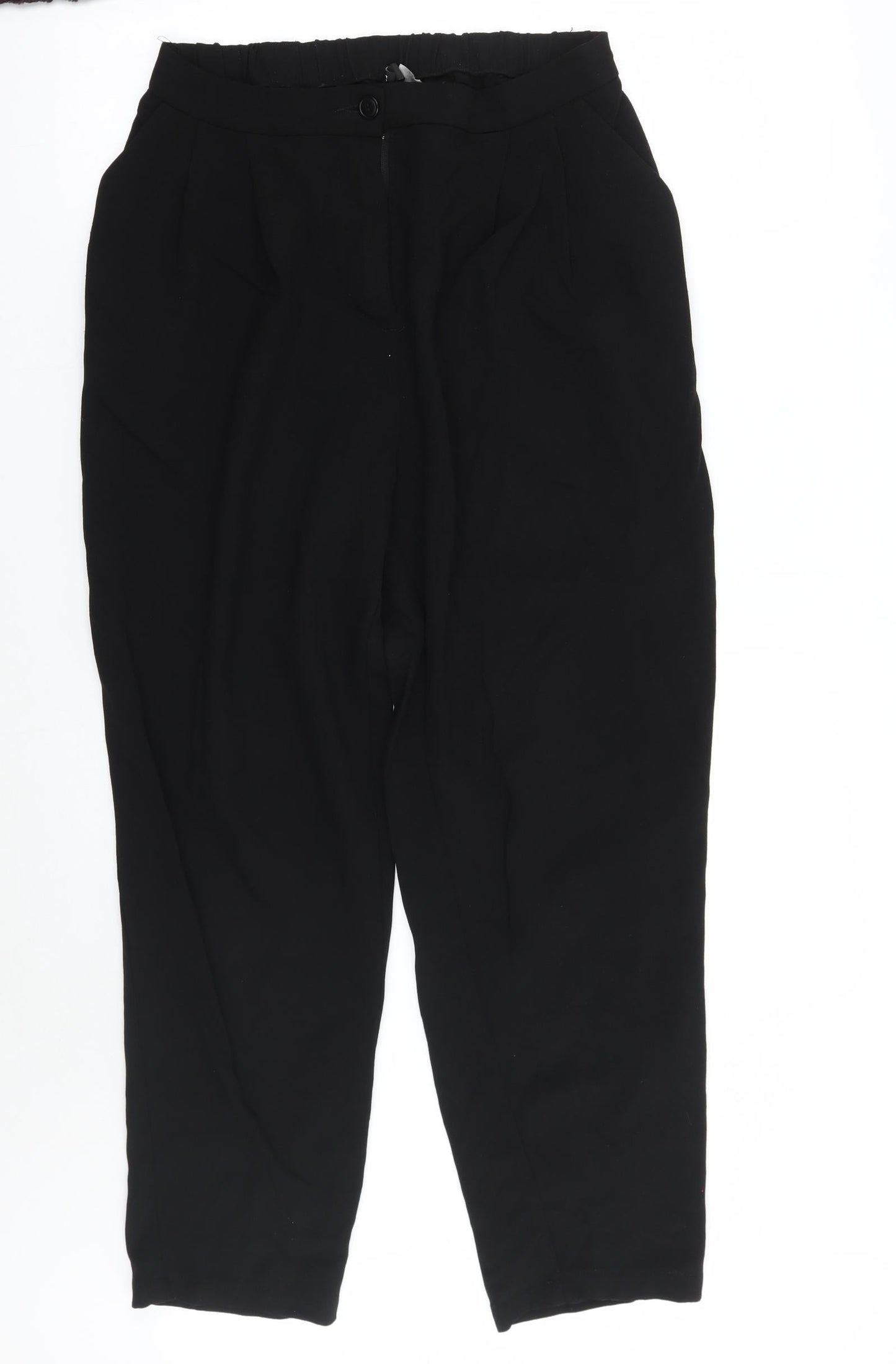 Womens UK Size 8 H&M Regular Fit  Black Trousers